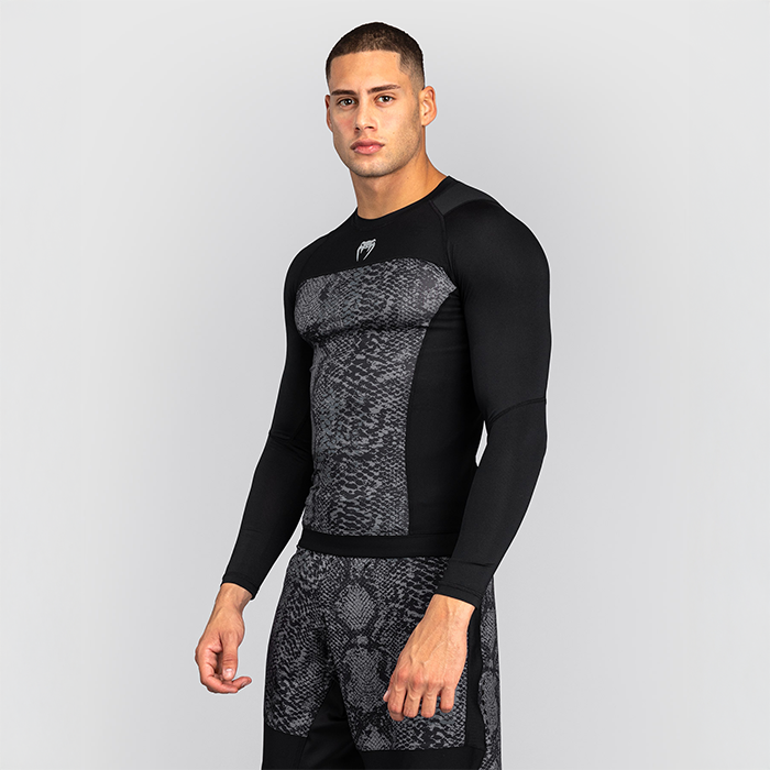 Venum G-Fit Scales Rashguard Musta Harmaa