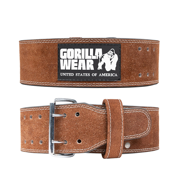 Gorilla Wear Gear 4 Inch Powerlifting Belt Brown