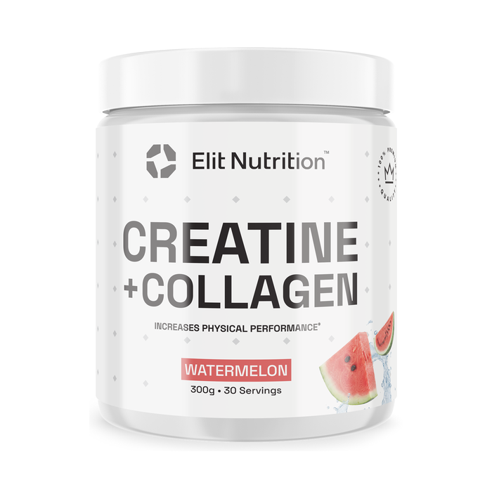Creatine + Collagen Peptider Kreatiini Vesimeloni 300 g