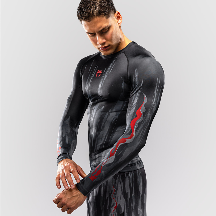 Venum Demon pitk&auml;hiha Rashguard Musta/Harmaa