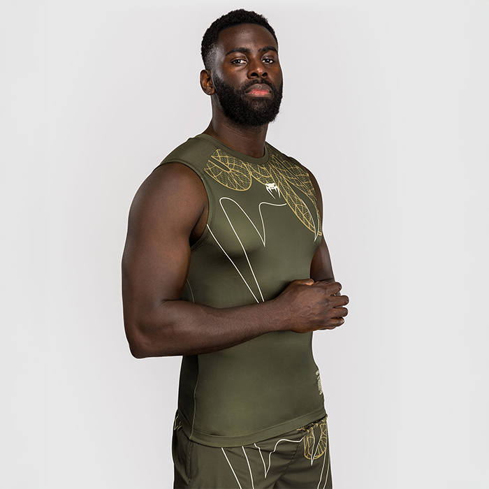 Serpenti Rashguard Hihaton Khaki Pronssi Ivory