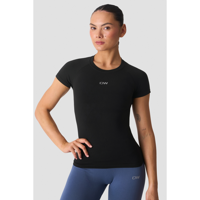 Smooth Seamless T paita Musta