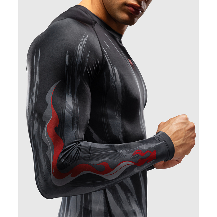 Venum Demon pitk&auml;hiha Rashguard Musta/Harmaa
