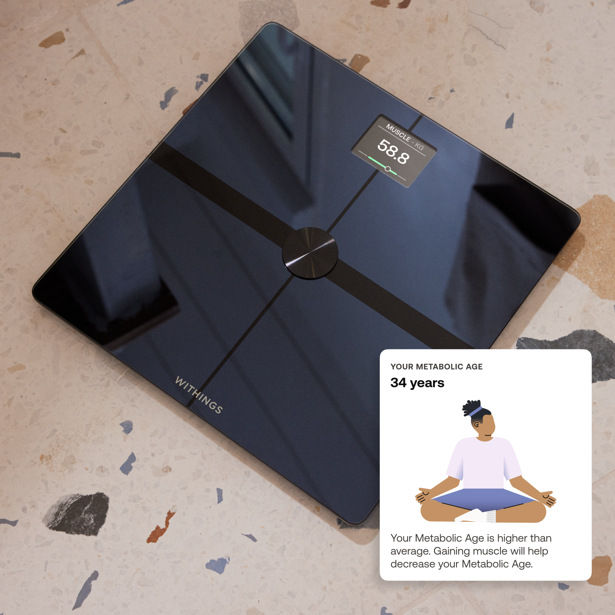 Body Smart Diagnostic Henkil&ouml;vaaka Musta