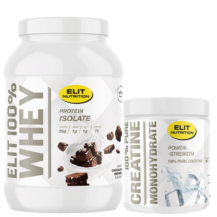 100 % puhdasta kreatiinimonohydraattia 300 g + 100 % heraproteiinia 900 g