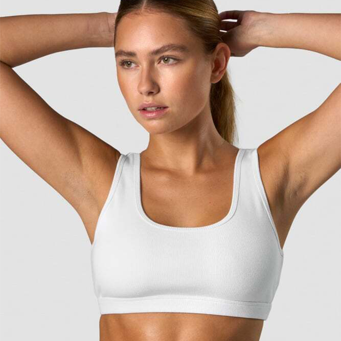 ICANIWILL Recharge Ribbed Top Wmn White