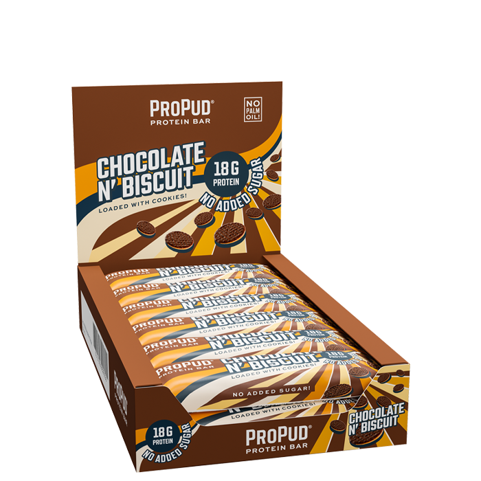 12 x ProPud Protein Bar 55 g Chocolate N’ Biscuit