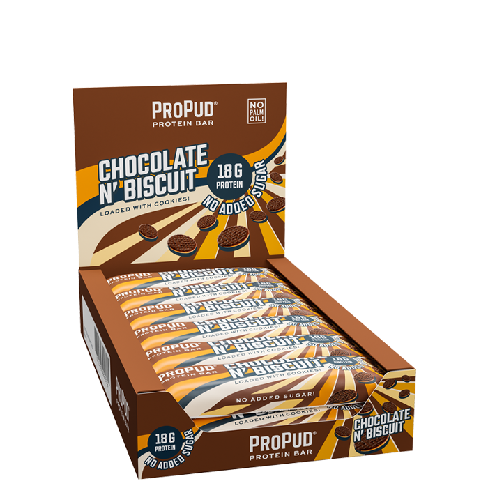 12 x ProPud Protein Bar, 55 g, Chocolate N" Biscuit'
