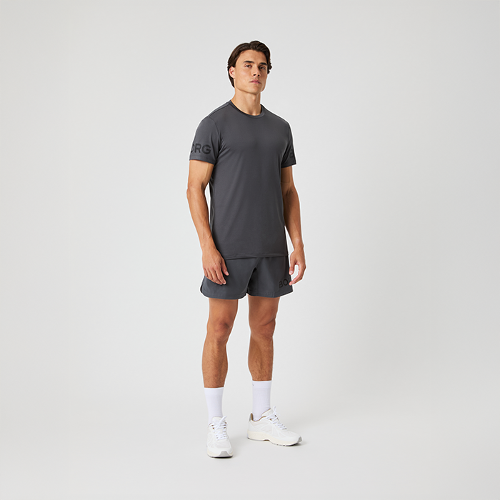 Borg Short Shorts Harmaa