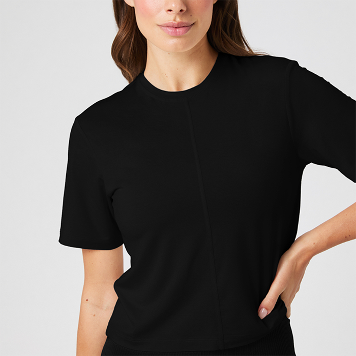 Studio Soft Cropped T-paita Musta
