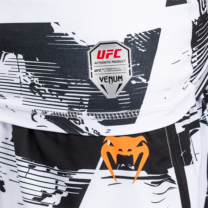 UFC Zenith by Venum Fight Week Rashguard Lyhythihainen Musta Valkoinen Oranssi