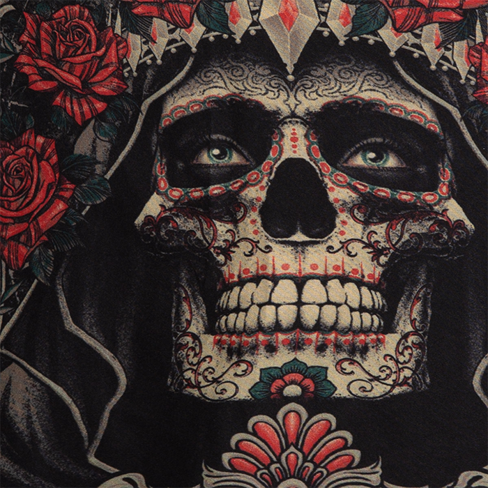 Santa Muerte 5.0 Fight Shorts Musta Kulta
