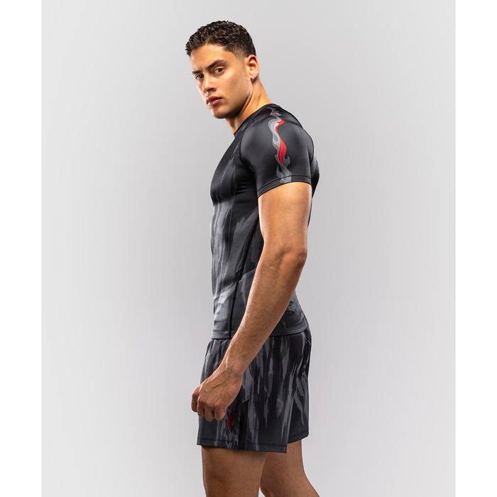 Venum Demon lyhythihainen rashguard musta/harmaa