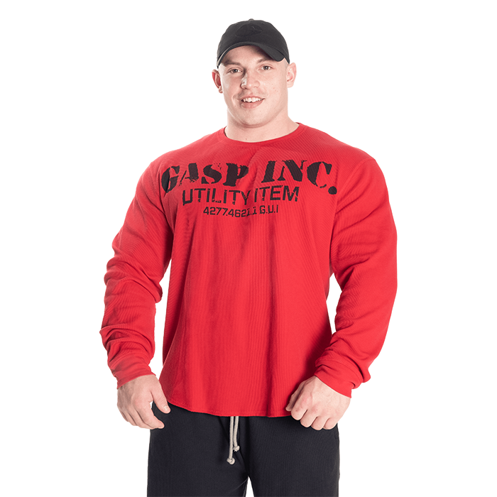 Thermal Gym Sweater, Chili Red