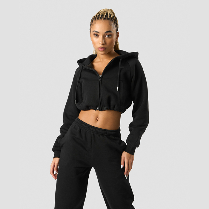 ICANIWILL Everyday Cropped Hoodie Wmn Black