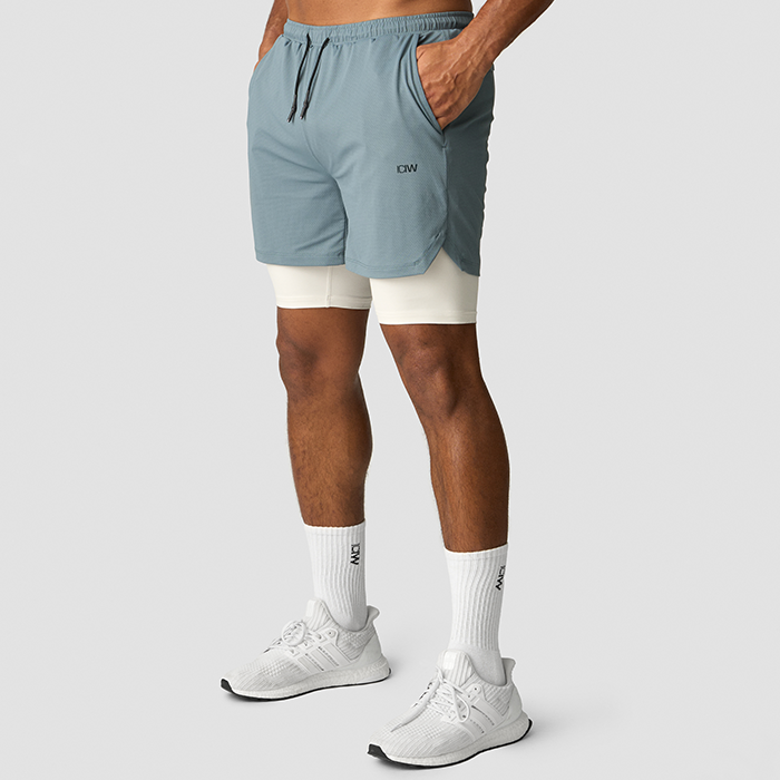 ICANIWILL Stride 2-in-1 Shorts Racing Blue
