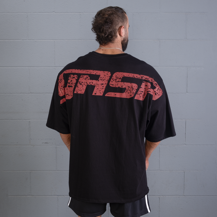 Gasp Iron Tee, Musta/Punainen