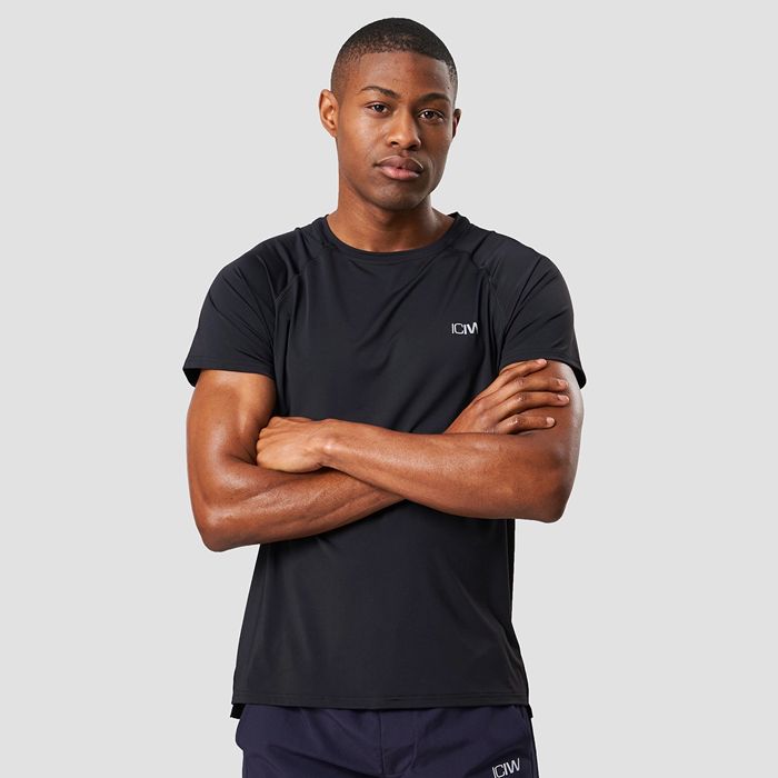 Workout Melange T-shirt Black