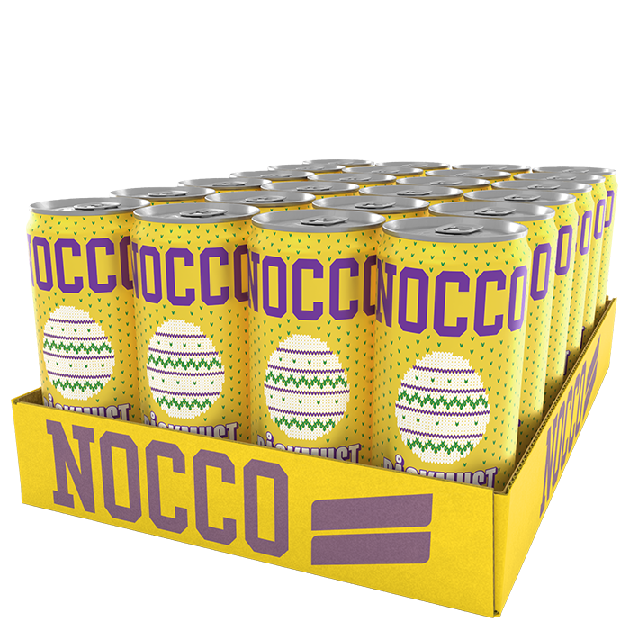 24 x NOCCO BCAA 330 ml Påskmust Limited Edition