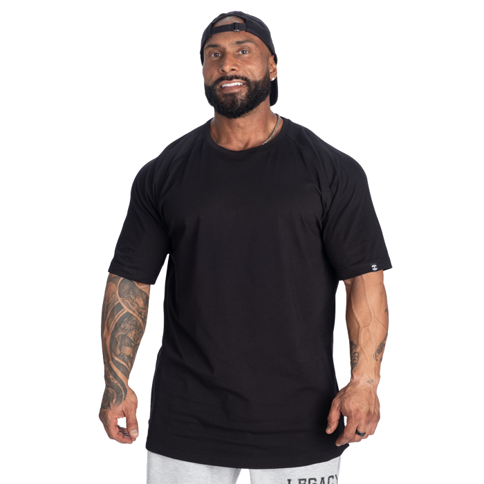 Legacy Raglan T‑Paita Musta Beige