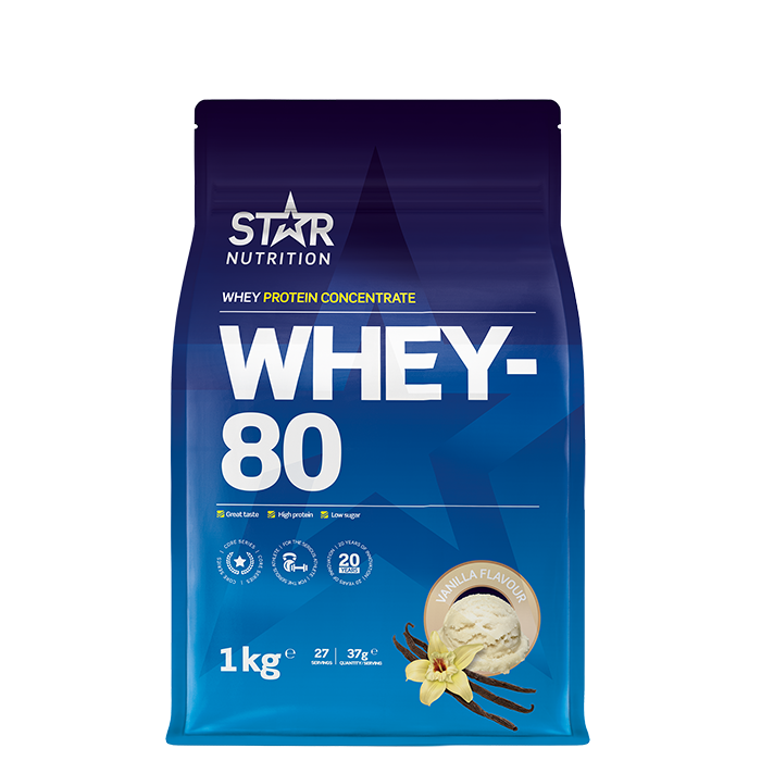 Whey-80 Heraproteiini 1 kg vanilj