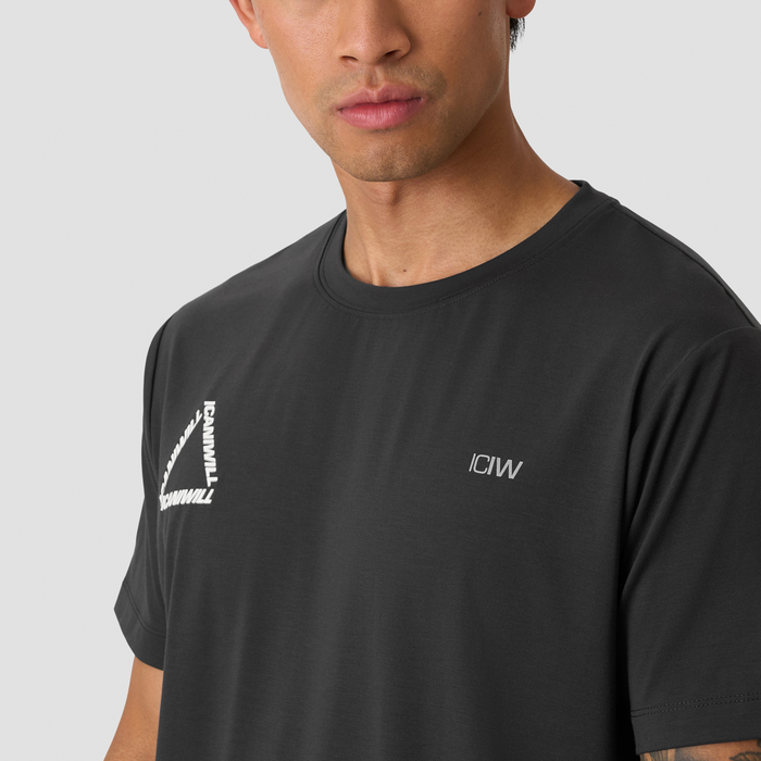 Mirage Dri-release T-paita Print, Storm Grey