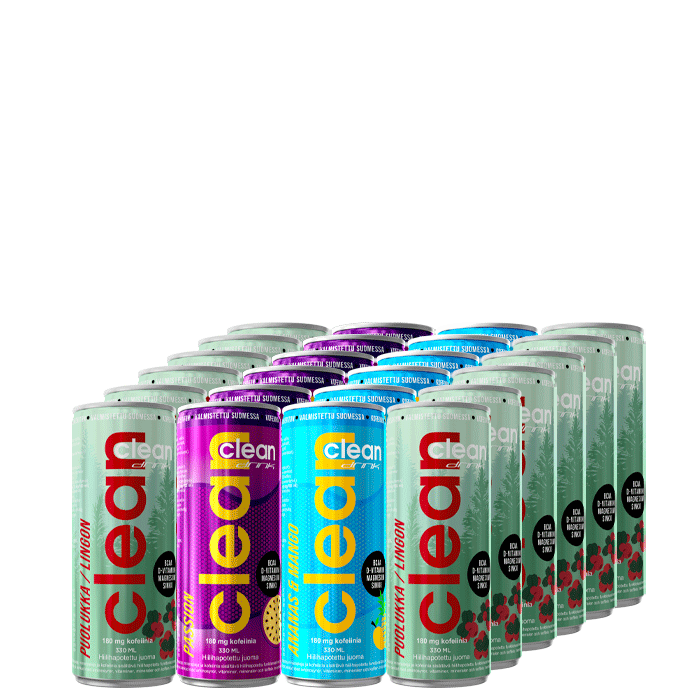 24 x Clean Drink 330 ml Eri makuja