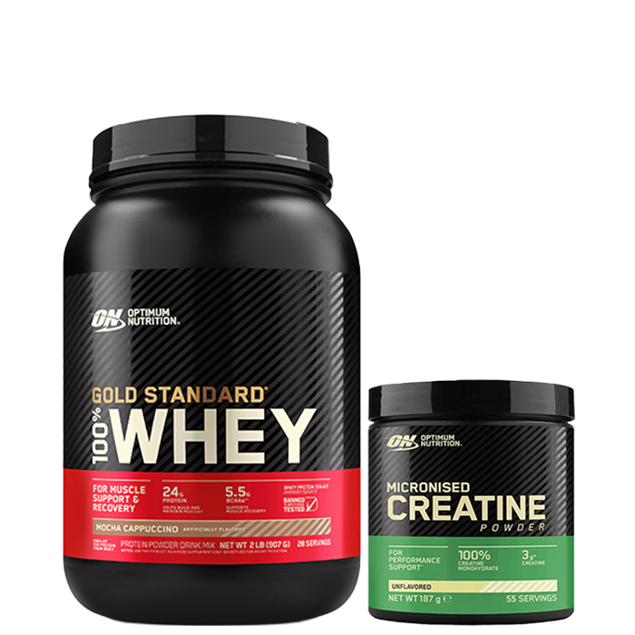 100% Whey Gold Mocha Cappuccino 908 g + Kreatin 187 g