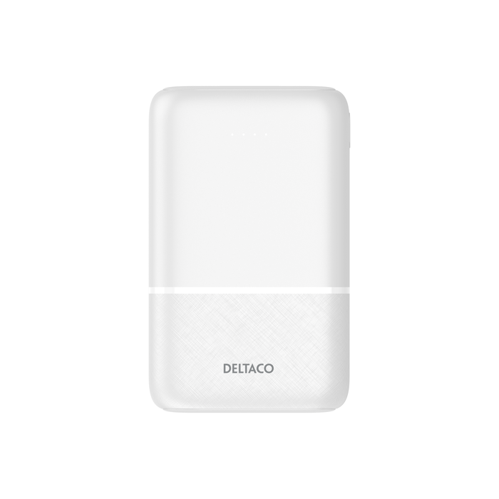 Powerbank 2x USB-A ja 1x USB-C Valkoinen 10 000 mAh