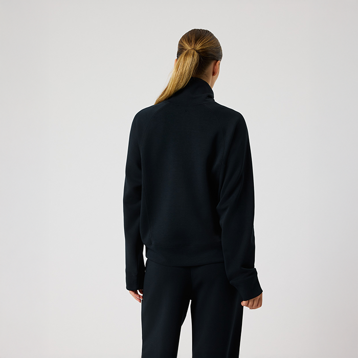 Studio Soft Half-Zip Collegepaita Musta
