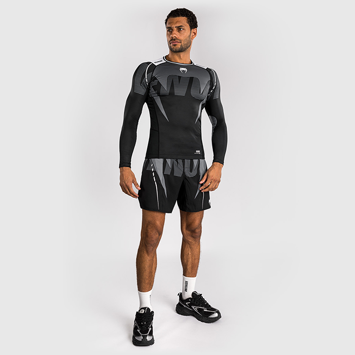 Venum Adrenaline Rashguard Musta Harmaa