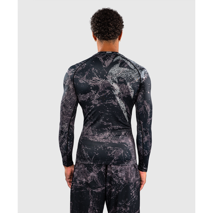 Venum RAGE & WORKOUT Pitk&auml;hihainen Rashguard Musta/Harmaa