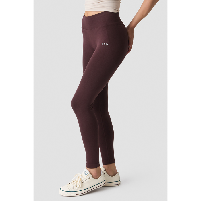 Smooth Seamless V-muotoiset Mid Rise Trikoot Ruskea