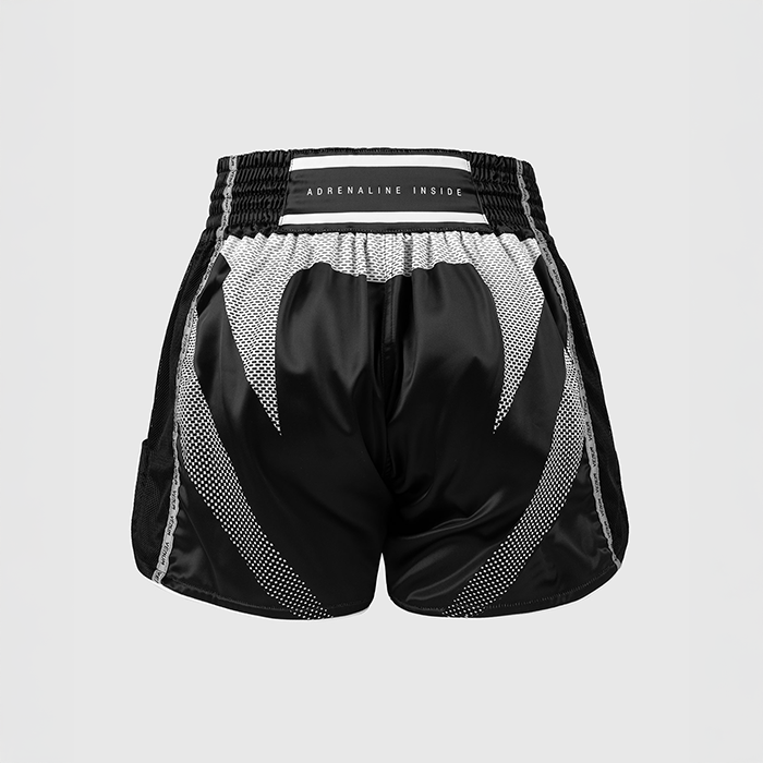 Venum Adrenaline Muay Thai Shortsit Musta Harmaa