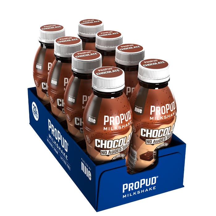 8 x ProPud Protein Milkshake, 330 ml, Chocolate