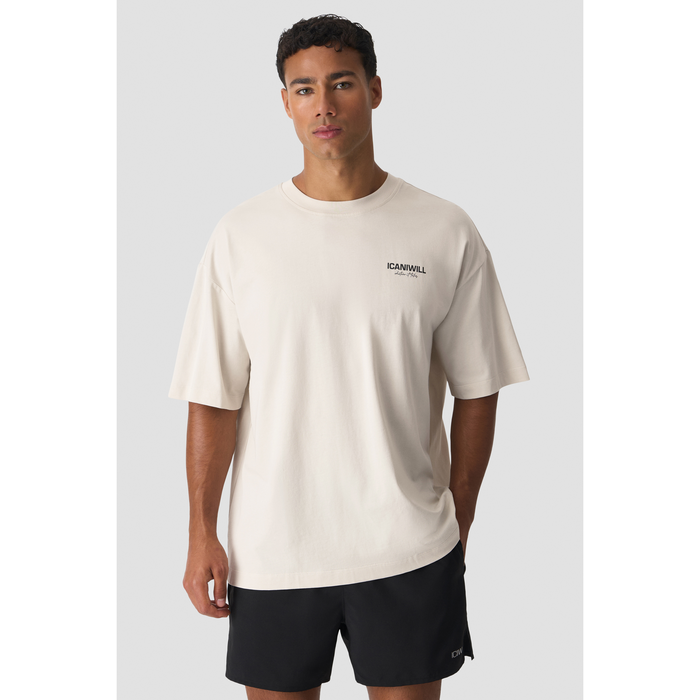 Everyday Oversized T-paita Vaaleanbeige