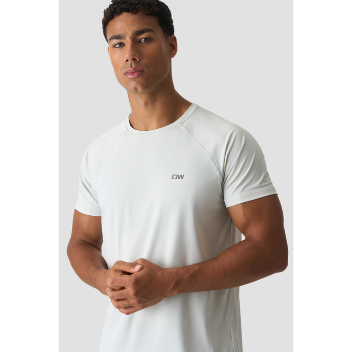 Workout Melange T-paita Vaaleanharmaa