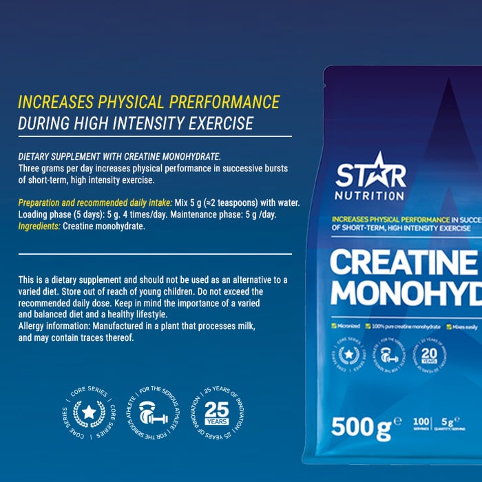 Kreatiinimonohydraatti 500 g