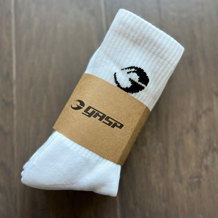 Gasp crew -sukat 3 kpl, valkoinen