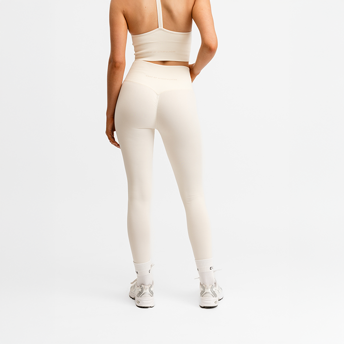 Seamless Scrunch Tights Valkoinen