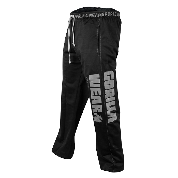 Logo Mesh Pants, Black
