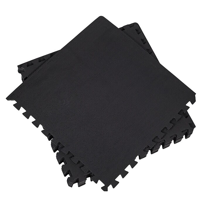 Lattiapeite Palapeli 61x61 cm Musta 6kpl