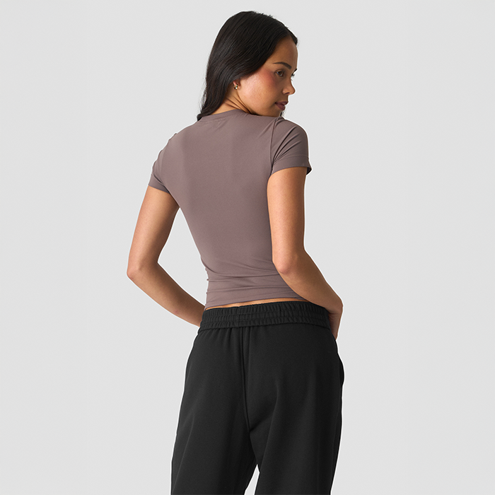 Essence Seamless T-paita Ruskea