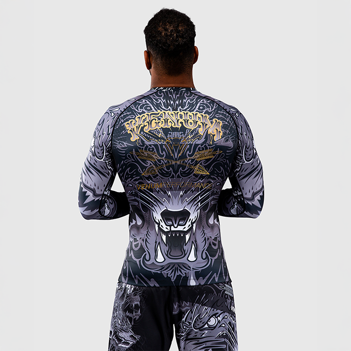 Venum Wolf Atak Rashguard Pitk&auml;hihainen Musta Harmaa
