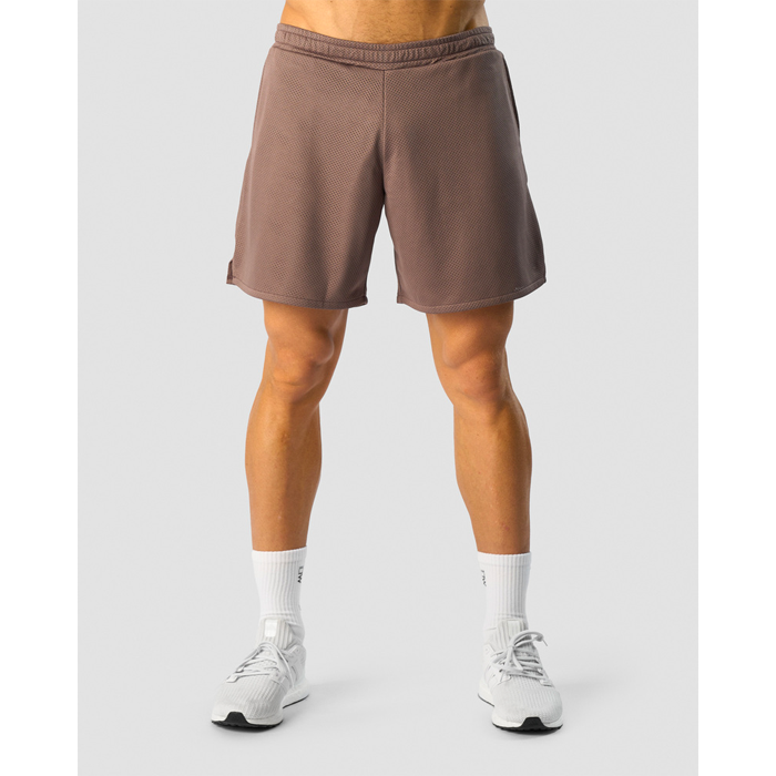 Revive Mesh Shorts Men, Dusty Brown