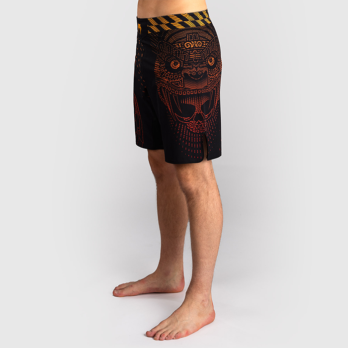 Venum Quetzal Fury Fightshortsit Musta Punainen Oranssi