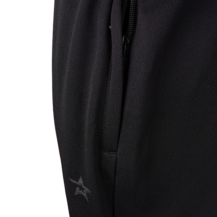 Star Straight Mesh Housut Musta