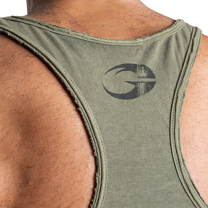 Skull T-back, Acid Washed Green