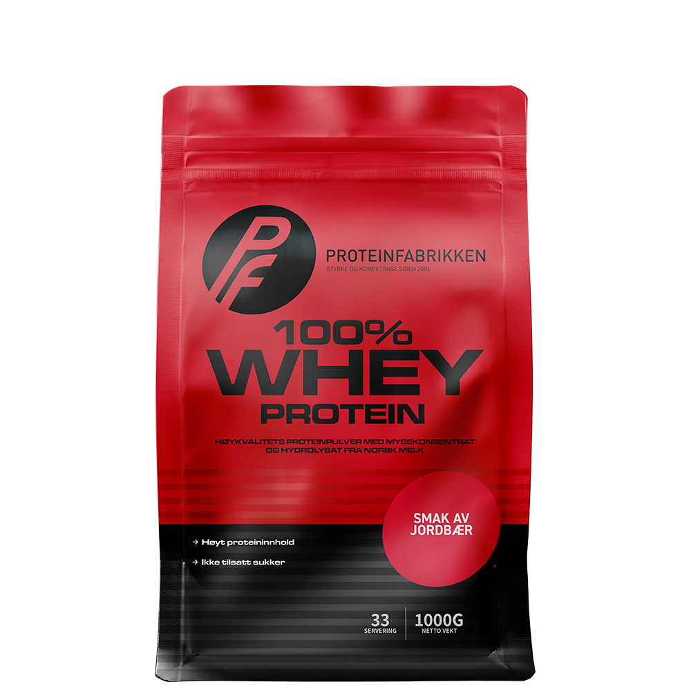 Whey 100 %, 1 kg jordgubb
