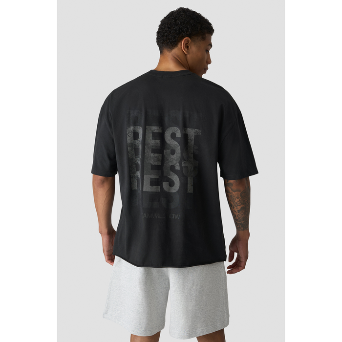 Grit T-paita Print, kivipesty musta